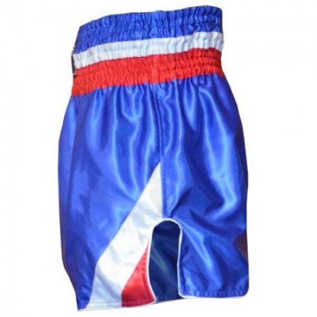 Pantaloncino Muay Thai in satin Thailand Blue Vandal