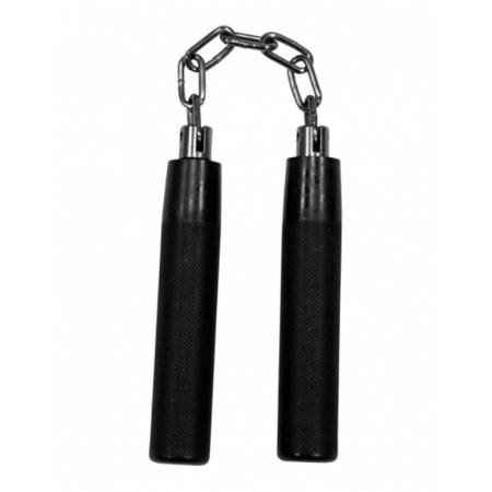 Nunchaku in ferro a tre sezioni telescopico