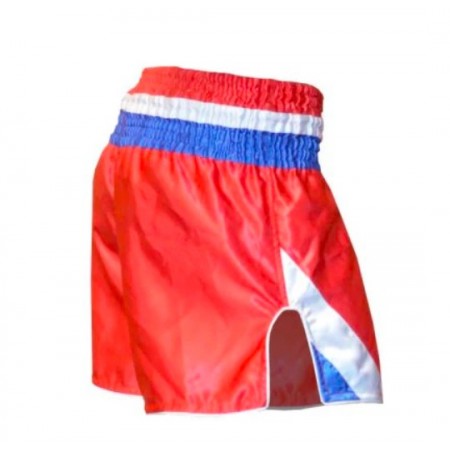 Muay Thai shorts in satin Thailand Blue Vandal