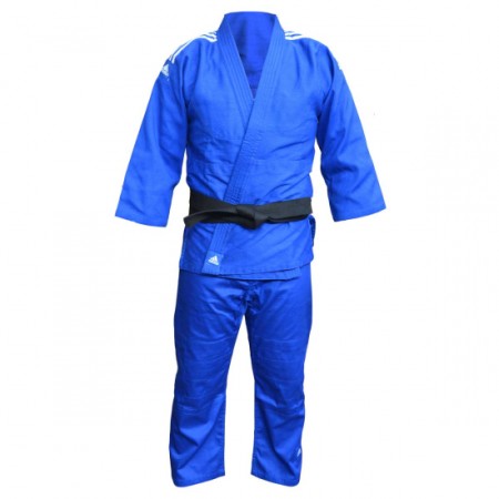 Judogi J350 blu con strisce bianche Adidas